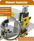 Pro Grade PCB Depaneling Machine with V Cut Separator, widened countertop feature, enhances production efficiency, 110V 40W