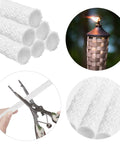 5 Pack Replacement Wicks For Tiki Torches And Oil Lamps Built To Last Premium Long Life Fiberglass Torch Wicks 25cm Outdoors