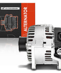 Beefed-Up 130A 12V Alternator For Nissan Frontier Armada Pathfinder Titan Xterra Suzuki Equator And Infiniti QX56 2007-2019 4.0L 5.6L With CW 7 Groove Pulley side view