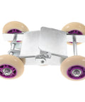 Heavy Duty Car Mover Dolly With Steel And Rubber Wheels For Cars Motorcycles And Electric Vehicles One Person Move And Spin Your Vehicle In The Garage Or Shop No Slip Rust Resistant Wheels For Pros, four-wheel underside view