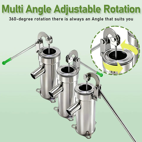 Stainless Steel Manual Well Pump For Home And Garden Water Suction Hand Pump Pitcher Pump For Wells Up To 26 Feet Durable