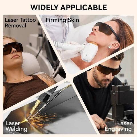 Top Shelf 1064nm Laser Safety Glasses Featuring OD4 Plus Lens Shield For Fiber Marking And Engraving Built Tough As Nails To Crush Daily Fog And Deep Scratches in use for laser tattoo removal, skin firming, and engraving.