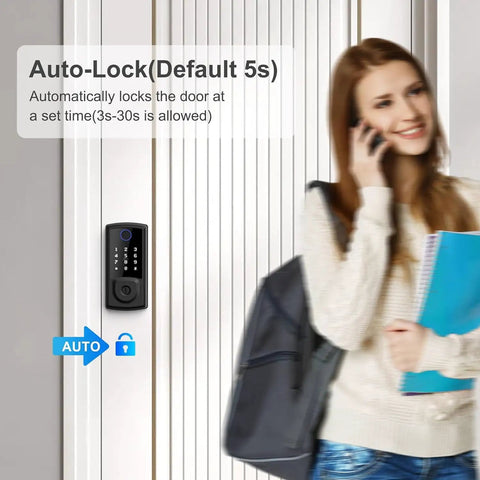 Slick Smart Deadbolt Wireless Keyless Entry Digital Lock For Front Door No Sweat Screwdriver Setup With Five Seamless Unlock Options For Bulletproof Home Protection