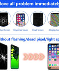 IPhone Screen Replacement 6.1 Inch With 3D Touch LCD Digitizer Compatible A2111 A2223 A2221 Deluxe DIY Kit before and after repair