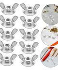 20 Pcs Stainless Steel Quick Release Shutter Fasteners With Backplate Bolts For Hurricane Shutters in various views and close-ups