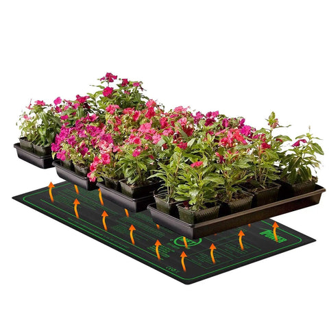 2-Pack 10 By 20.5 Inch Pro Grade Waterproof Seedling Heat Mat For Germination And Hydroponics Durable Warm Pad For Seed Starting Terrarium And Home Growing Use Green