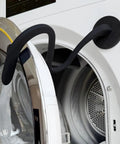 Keep Front Load Washer Door Open With Magnetic Door Prop And Flexible Hose, No-Fuss Setup, Black, Fits Most Washers