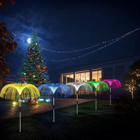 Solar Jellyfish Garden Lights Set Of 5 That Brings Your Yard To Life With Waterproof Outdoor Lit Color Changing Illumination For Pathways And Patios