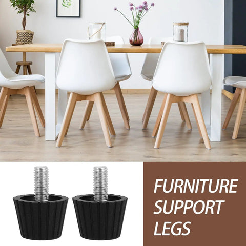 Adjustable Furniture Leveling Feet Set For Chairs Tables Desks And Sofas With Screw In Design And No Fuss Quiet Operation Slip