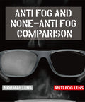 Hella Rugged Z87 Safety Glasses With Side Shields Anti Scratch Fog Resistant Lens comparison of anti fog and normal lens quality