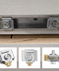 4 Pack Sliding Door Stop Pocket Door Stopper for Bi Passing Doors Keeps Doors from Slamming and Slipping Easy Install Durable