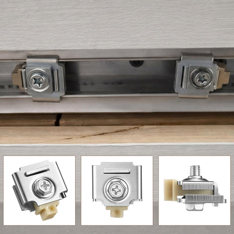 4 Pack Sliding Door Stop Pocket Door Stopper for Bi Passing Doors Keeps Doors from Slamming and Slipping Easy Install Durable