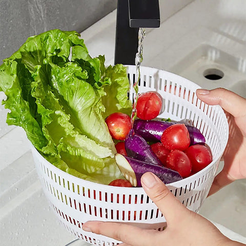 Massive 4L Electric Salad Spinner With Wireless Usb Charging Heavy Duty Veggie Dryer And Roomy Lettuce Bowl Tough As Nails Build washing greens.
