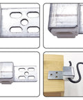 Heavy Duty Upholstery Spring Clips With Screws Beefy Sofa Frame Connectors Galvanized Steel And Nylon Replacement Hardware Set 20 Pack in close-up view.
