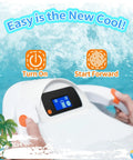 Close-up of dashboard controls on Wakeboard Power Surfboard For Adults Hydrofoil Ride On Water Ready In Minutes Motorized Body.