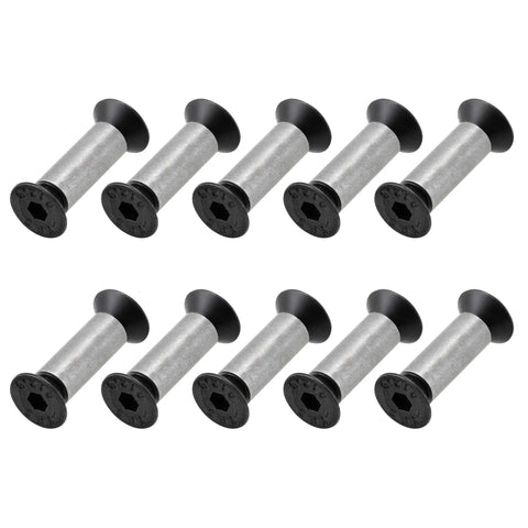 10 Pack Knife Handle Screws Rivets Bolts Kit for Knife Making and Blade Repair Black M4 Hex Flat Head Screws for Fixing Knives DIYers Knifemakers Love Durable Hardware Set