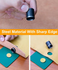 Circle Leather Punch Tool Set For DIY Crafts with alloy steel die cutting leather and fabric