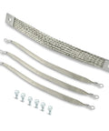 Heavy Duty Engine Ground Straps Kit With Braided Ground Wires For Battery Starter Chassis And Frame, 315 Amps, 1/0 AWG, Pre Terminated