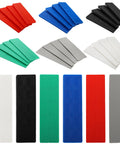 Okllen plastic leveling shims, 300 pcs, 6 sizes, ribbed flat rectangles in red, blue, black, green, white, gray