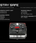 Micro Series Safety Lights All White Front And Red Rear Rechargeable Magnetic Hands Free Wearable LED Flashlight product image