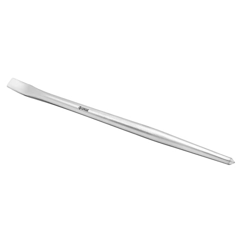 Two-Ended 30-Inch Aligning Pry Bar With 7/8 Inch Diameter Round Section, Heavy Duty Chrome Alloy Steel Zinc Plated
