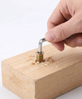 Heavy Duty 4-20x15 Wood Threaded Inserts Kit With Hex Wrench and Drill Bit For Super Solid Furniture Builds And Stable Joints That Won't Shake Loose Anytime Soon, threaded insert in wood