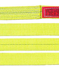 EN1801DX4 Polyester Web Endless Sling 1 Ply 1 Inch by 4 Inch with Red Core Yarn and Yellow Abrasion Treatment