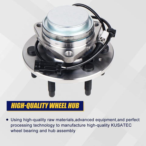 Beefed Up 515054 2WD Front Wheel Hub And Bearing Assembly For Chevy Silverado Express Tahoe Avalanche Suburban 6 Lug With ABS Replacement
