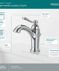 Elmhurst No Fuss Single Handle Bath Faucet Chrome Finish For 1 Or 3 Hole 4 Inch Install With Optional 6 Inch Deck Plate