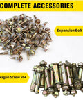 Expansion bolts and hexagon screws for Built Tough 4x4 Post Base Brackets 6 Pack, 14 Gauge Steel, Easy Install, Rust Resistant