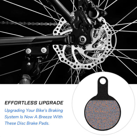 Two Pairs Disc Brake Pads For Tektro Novela IOX Disc Brakes Also Fits Other Models, close-up of pad with bike wheel