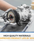 Robust Ac Compressor With Clutch Oem Replacement For Nissan Altima 2.5 L Engine displayed with high-quality materials.
