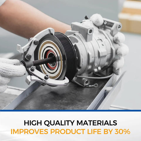 Robust Ac Compressor With Clutch Oem Replacement For Nissan Altima 2.5 L Engine displayed with high-quality materials.