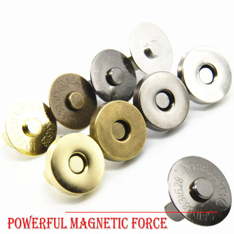 20-Set 3/4 Inch Magnetic Button Snaps Kit For Purses, Bags And Clothes Repair, Antique Brass Fasteners With Two Snaps Per Set