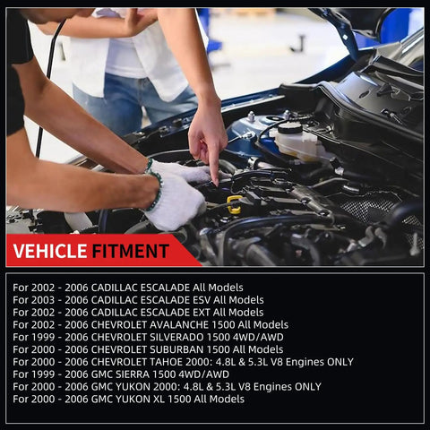 Front Upper Control Arm With Ball Joint K80942 For GMC Sierra 1500 99-06 4WD AWD Yukon 99-06 And Yukon XL 00-06 Plus 2 Sway Bar Links And 4 Tie Rods In A 13Pc Suspension Kit vehicle fitment chart