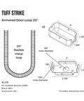 Diagram of Power Transfer Kit For Electrified Exit Doors 20 Inch Alarmed Door Security Wire Conduit In Oil Rubbed Bronze