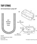 Armored Loop Power Transfer For Electrified Commercial Exit Doors 22 Inch Flexible Aluminum Conduit Kit With Endcaps And Screws, 20 in loop diagram