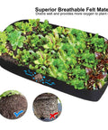 Fabric Raised Garden Bed 2Ft By 4Ft No Fuss Durable Planting Bed For Vegetables, Plants, And Flowers with Superior Breathable Felt