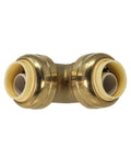 10 Pack Push To Connect Half-Inch 90 Degree Elbow Plumbing Brass Fitting For Copper PEX CPVC PE-RT Pipes Quick Install