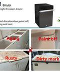 Outdoor Upright Freezer Cover Fits 22 W 23 D 34 H To Shield Your 3.0 Cu Ft Compact Mini Freezer from Weather, Rust, Aging, Paint Off