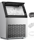 Commercial Ice Maker Machine With Self Cleaning, Pro Grade Build, Produces 80 Lbs Per Day, Quiet High Efficiency Compressor shown