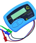 Upgraded Automatic Semiconductor Tester Compatible With Dca55 Analyzer showing blue handheld tester with leads attached.