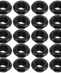 Heavy Duty Rubber Grommet Kit 200 Pieces For Wiring Protection Weather Resistant Round Black Hole Plugs That Fit 6 mm Drill Holes And 4 mm Cables Quick Install For Electrical Boxes Automotive Use And Home DIY Projects, 200-piece black rubber grommets