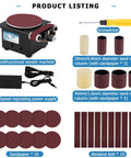3 In 1 Mini Disc Belt Sander For Wood Metal And Stone With One Point Two By Fifteen Inch Belts And Six Inch Disc Spindle Sander For Curve Grinding Includes Ten Belts And Ten Sandpapers Dope Little 3 In 1 Sander For DIYers with accessories and power supply