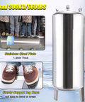 Built Tough 100 Gallon Stainless Steel Water Storage Tank With Vertical Well Pressure Tank And Pressure Switch For RV Camper