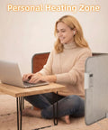 Quiet 195W Under Desk Foot Warmer With Heating Pad For Feet Energy Saving Electric Foot Warmer used by person at desk
