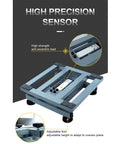 Heavy Hitter Digital Platform Scale With Big Boss Screen Rock Solid postal parcel scale showing high precision sensor and adjustable foot.