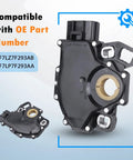 Premium Neutral Safety Switch For Ford F150 E250 Expedition Replaces OE 1L2Z7F293AA showing heat resistant housing and connectors.
