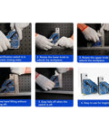 Two blue welding magnets with on/off switch for 90-degree fixtures; metal bases, 2-piece tool set.