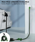 Straightforward Heavy Duty 30 Amp Ev Extension Cord That Juices Up Your Level 2 Charger Or Dryer Outlet Without Breaking A Sweat, 10 Foot Nema 10-30 Plug To Socket, Waterproof 10 Gauge Copper, EtL Approved connected to an outlet.